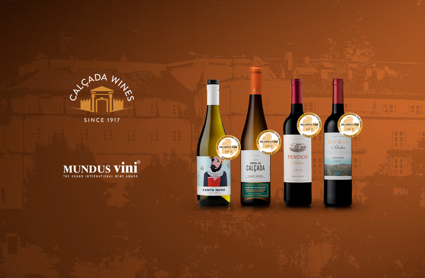 Calçada Wines Wins 4 Gold Medals in Mundus Vini